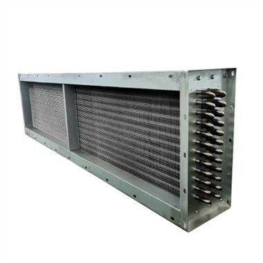 מכירה חמה תעשייתי AC אלומיניום סנפיר וצינור סליל נחושת קצוץ HVAC מחליף חום מים לאוויר וגז